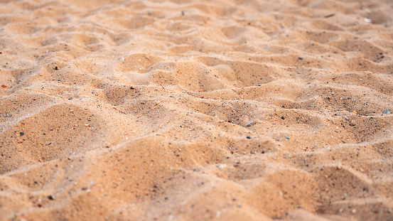 Sand at the beach, full frame close-up