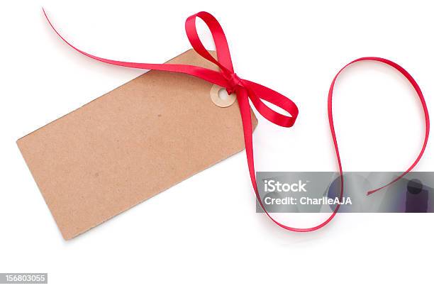 Photo libre de droit de Étiquette De Cadeau Vide banque d'images et plus d'images libres de droit de Cadeau - Cadeau, Carte de voeux et d'anniversaire, Espace blanc