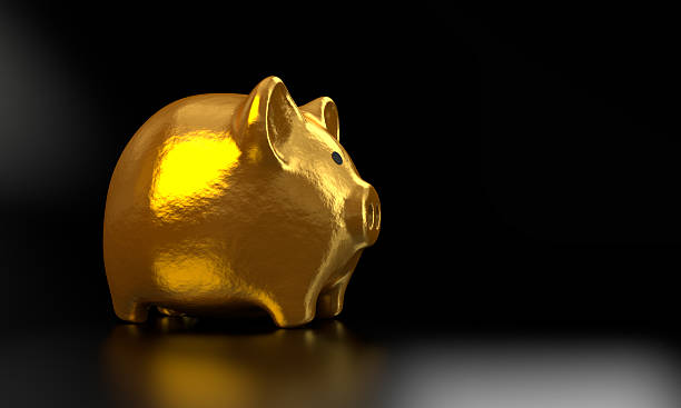 istock Golden Piggy Bank 3D Render 006 156811492