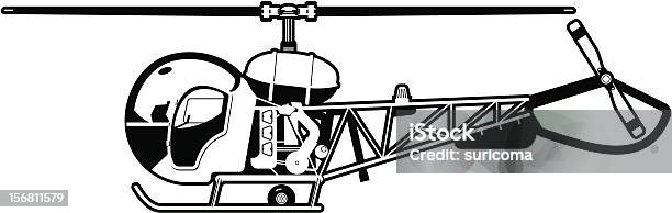 Ilustración de Helicóptero y más Vectores Libres de Derechos de Avión - Avión, Blanco y negro, Civil