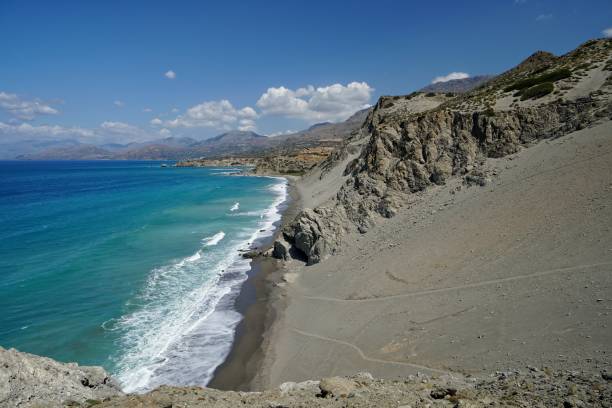 istock Agios Pavlos Sandhill Beach in Crete 1568152741
