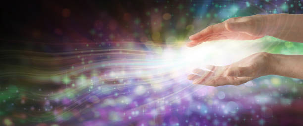 istock Magical Energy Healing Hands Sensing healing vibes - 1568160170