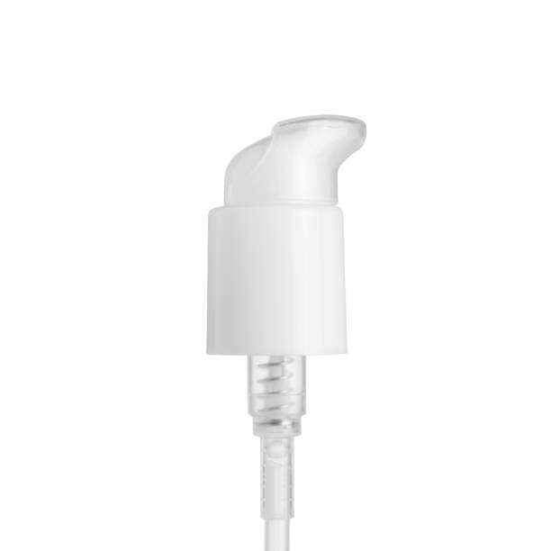 istock White Lotion pump dispenser isolated on white background, cosmetic packaging mockup with copy space. 1568160192