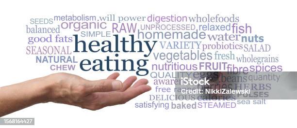 Healthy Eating Word Tag Cloud On White Background Stock Photo - Download Image Now - Advice, Aging Process, Alternative Medicine