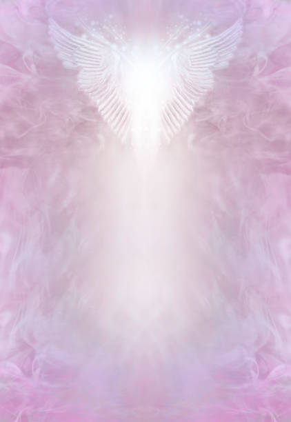 istock Angel Healing spiritual diploma award certificate template background 1568165478