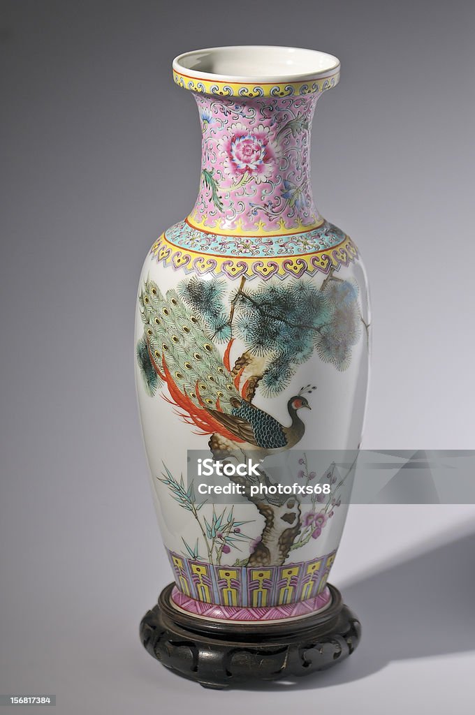 Chinesische Blumenvase - Lizenzfrei Chinesische Kultur Stock-Foto