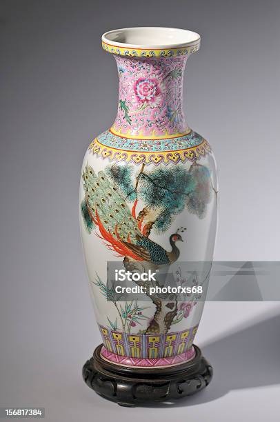 Chinesische Blumenvase Stockfoto und mehr Bilder von Chinesische Kultur - Chinesische Kultur, Dekoration, Einzelne Blume