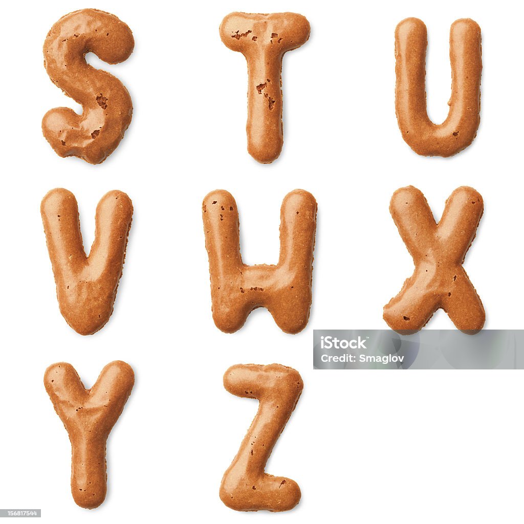 cookie alfabeto lettera - Foto stock royalty-free di Alfabeto