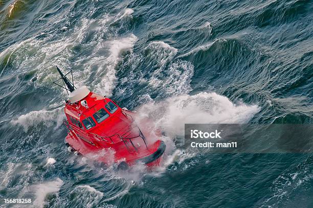 Boat In A Stormy Sea Stock Photo - Download Image Now - Activity, Baltic Sea, Conquering Adversity