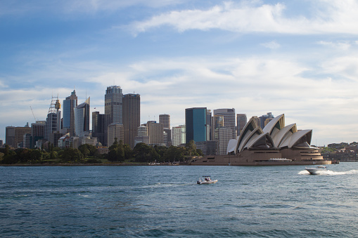 Sky line of Sydney with opera house