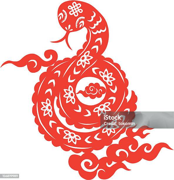 Ilustración de Serpiente De Año Nuevo Chino y más Vectores Libres de Derechos de Serpiente - Serpiente, Signo del zodíaco chino, 2013