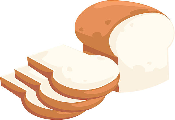 식빵 - brown bread illustrations stock illustrations