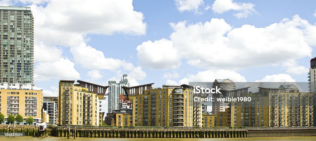 London Docklands - Lizenzfrei Bankenviertel Stock-Foto