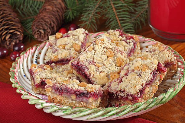 Christmas Cranberry and Peanut Butter Bars