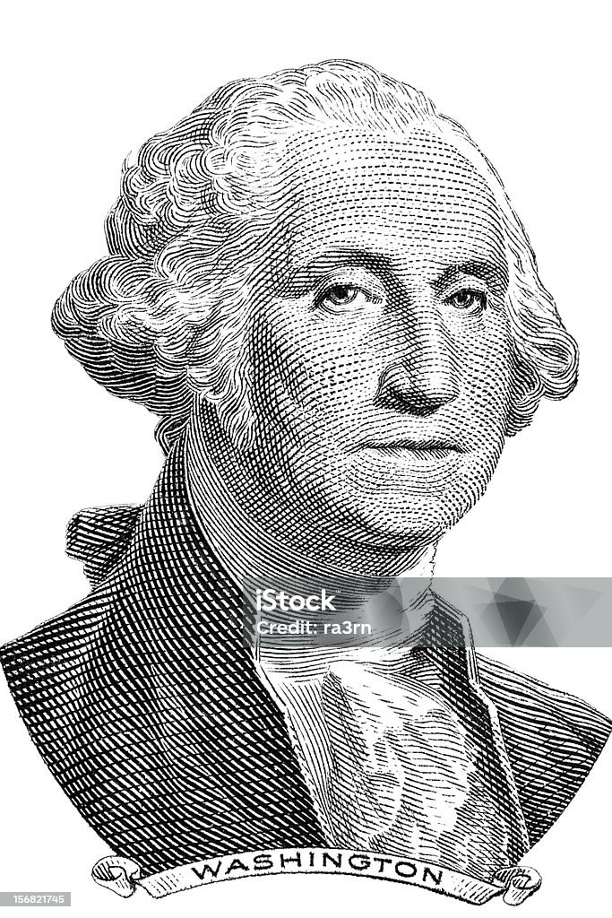 ジョージ・ワシントンのポートレート - ジョージ・ワシントンのロイヤリティフリーストックイラストレーション