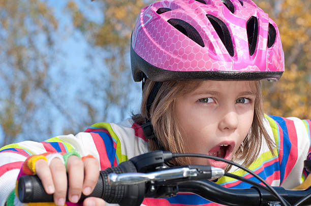 istock Girl and bike 156823952