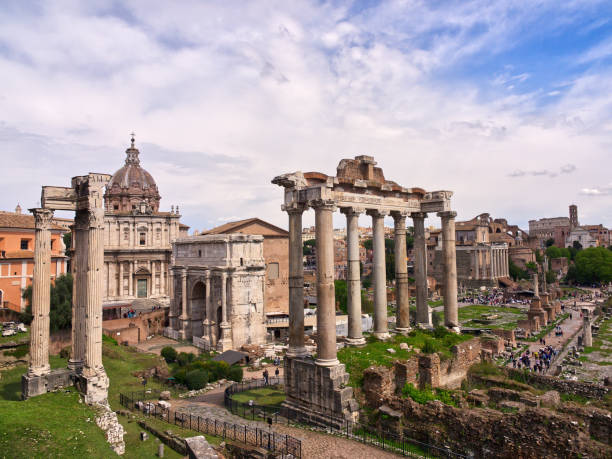 istock Roman Forum in sunny day, Rome, Italy 1568241231