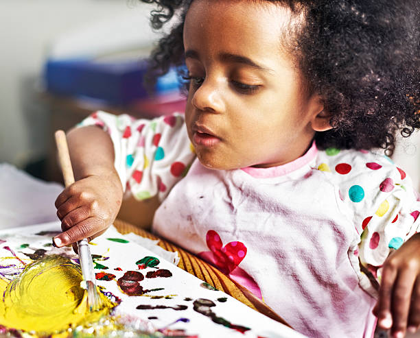 istock Toddler painting 156824180