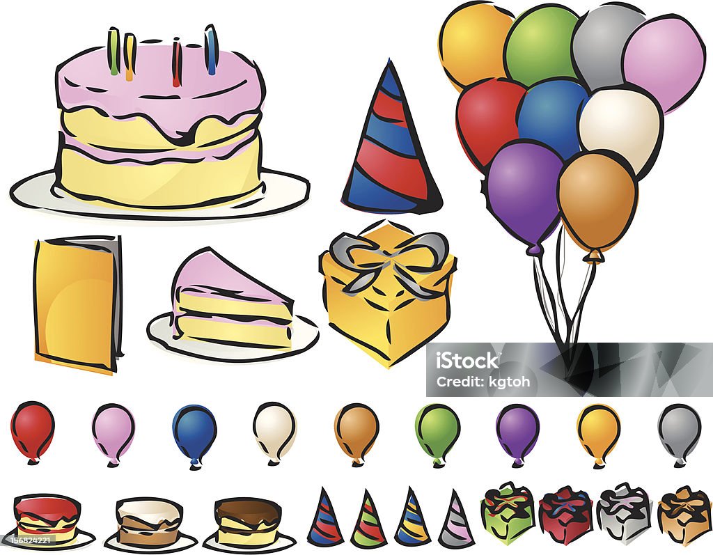 Icônes de fête - clipart vectoriel de Aliment en portion libre de droits