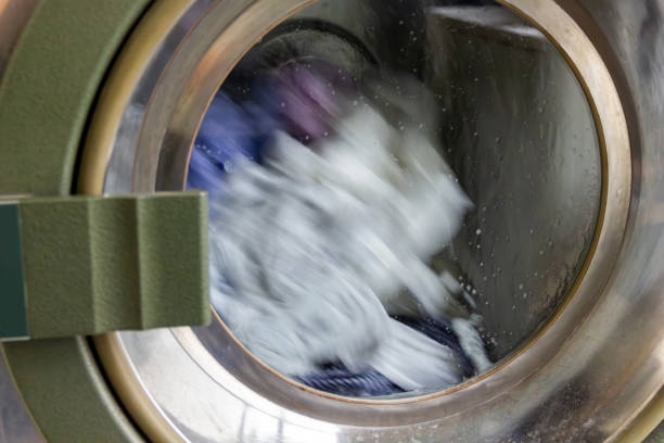 istock Inside of a Dry Cleaners factory 1568272571