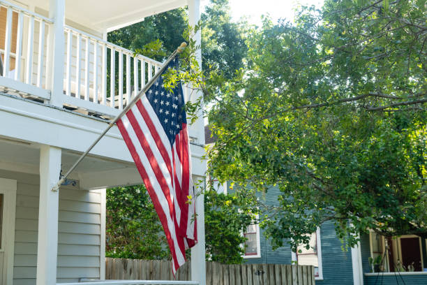 istock American Flag in Orlando Florida 1568274691