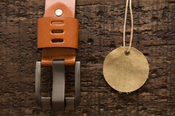 istock Brown leather belt for men. 1568318264