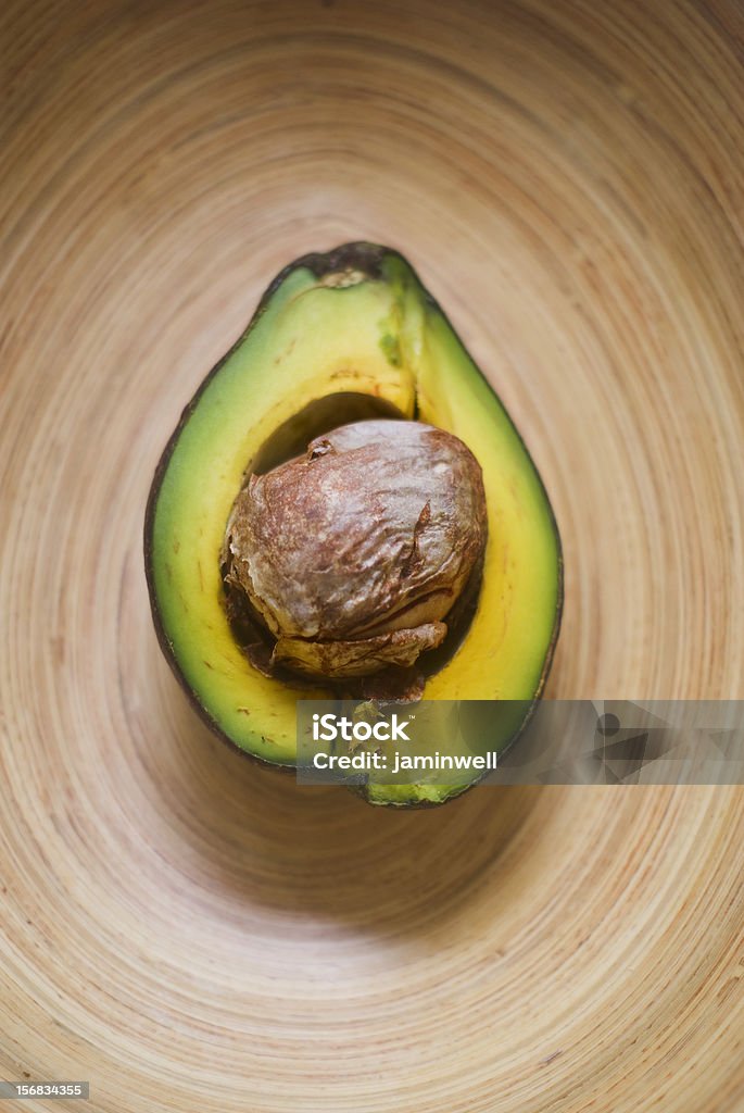 food and art; cut pear cross section in bamboo bowl Antioxidant Stock Photo