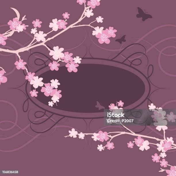 벚꽃 프페임 0명에 대한 스톡 벡터 아트 및 기타 이미지 - 0명, 꽃 나무, 꽃-꽃의 구조