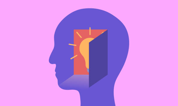 istock Creative illustration of turning on the brain and bursting with inspiration 1568365033