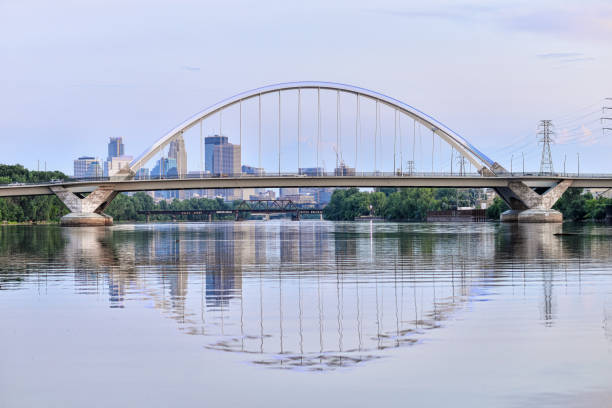 istock Lowry Avenue Bridge and Minneapolis Skyline 1568367148