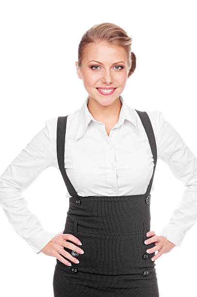 istock woman smiling and looking at camera 156842096