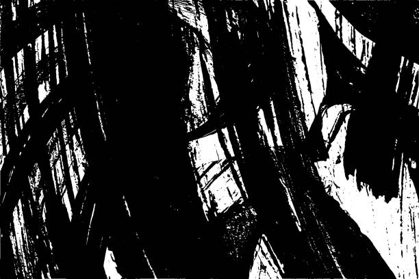 istock Grunge black and white background. Vector abstract texture. Abstract, stains, blots, dirt, scratches 1568440825