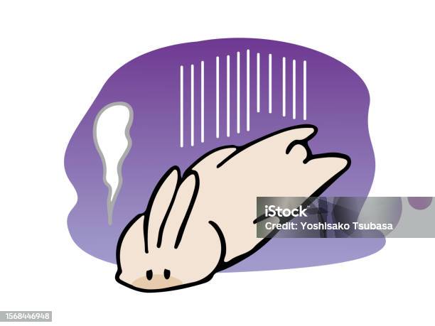 Ptsd Rabbit Depressed Rabbit Stock Illustration - Download Image Now - Animal ...