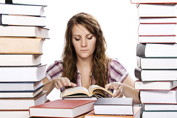 istock Isolated young female student 156846960