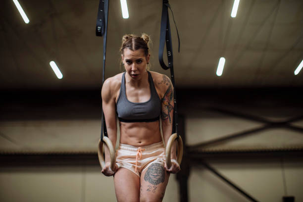 istock On the gymnastic rings 1568470551
