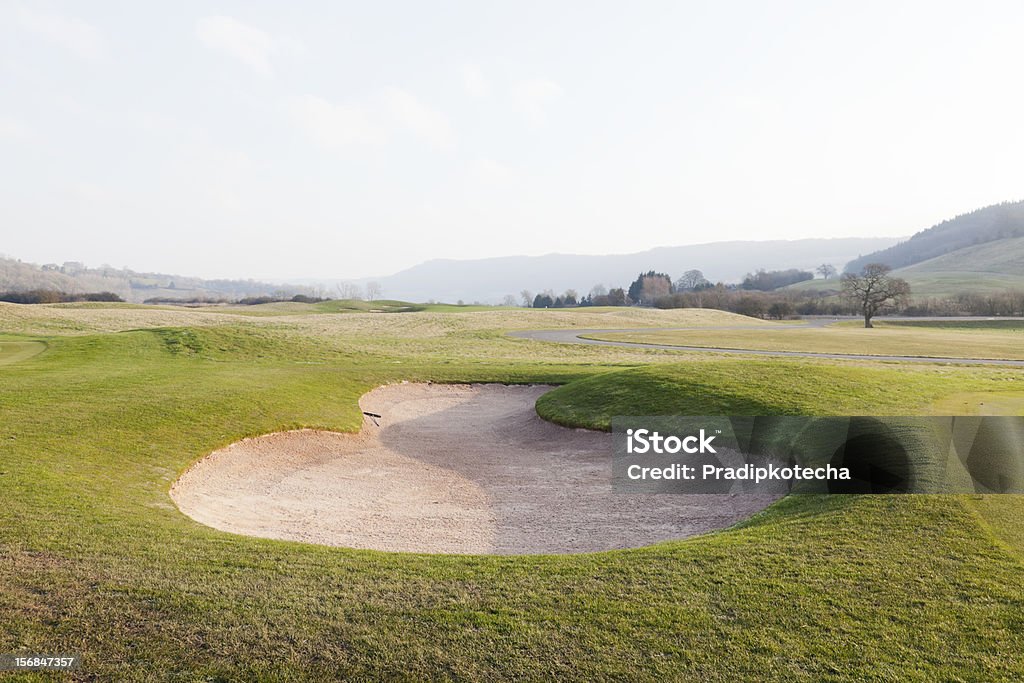 Sand Trap - Lizenzfrei Abschlag - Golfsport Stock-Foto