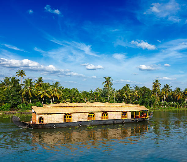 istock Houseboat on Kerala backwaters, India 156849381