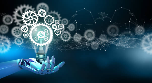 istock Innovation gears. Idea and imagination. Creative and inspiration concept. 1568506736