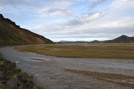 The Jokulgliskvisi River near Landmannalaugar, Iceland