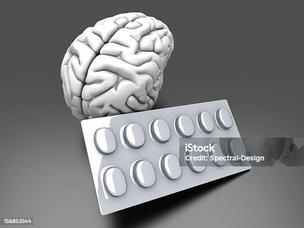 Cérebro Comprimido - Fotografias de stock e mais imagens de Analgésico - Analgésico, Antidepressivo, Assistência