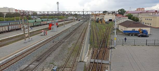 istock High angle view of railway tracks against the sky 1568574735