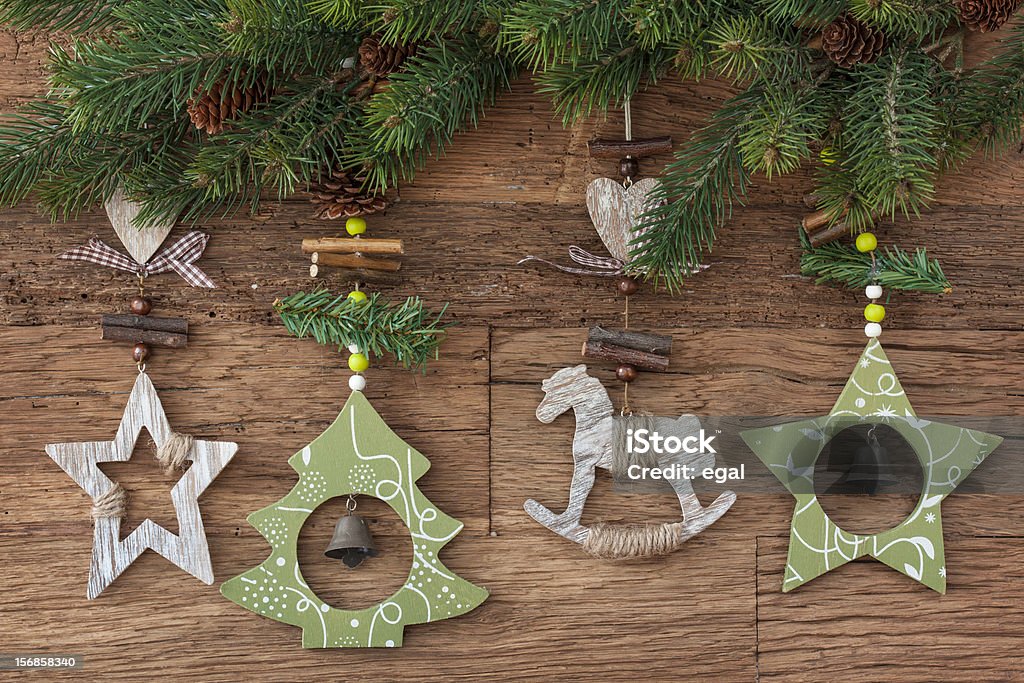 Christmas decoration Christmas decoration on wooden background Abstract Stock Photo