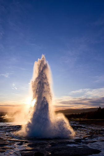 The geyser Strokkur in Iceland.