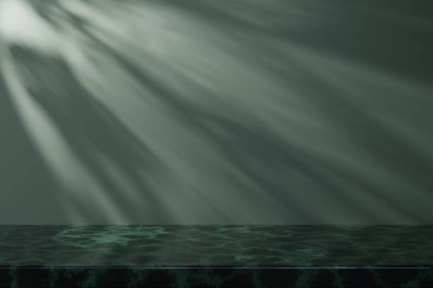 istock Abstract background, mock up scene. Ray light and shadow on the wall and floor. Studio for product display. 3D rendering 1568623329