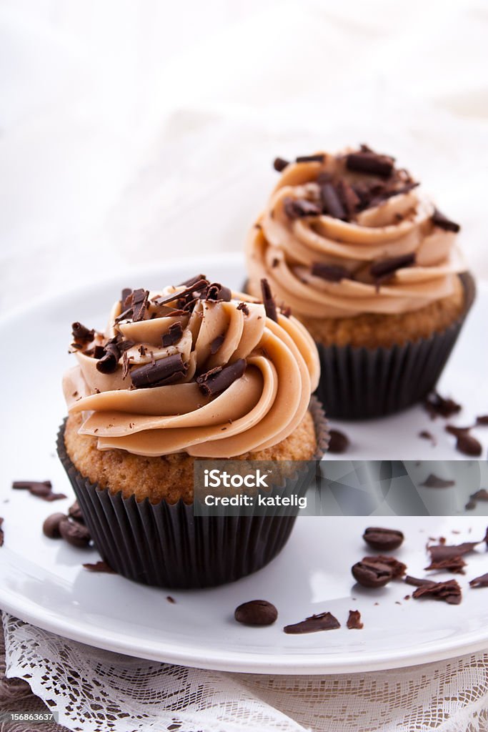 Coffee cupcakes Baked Pastry Item Stock Photo