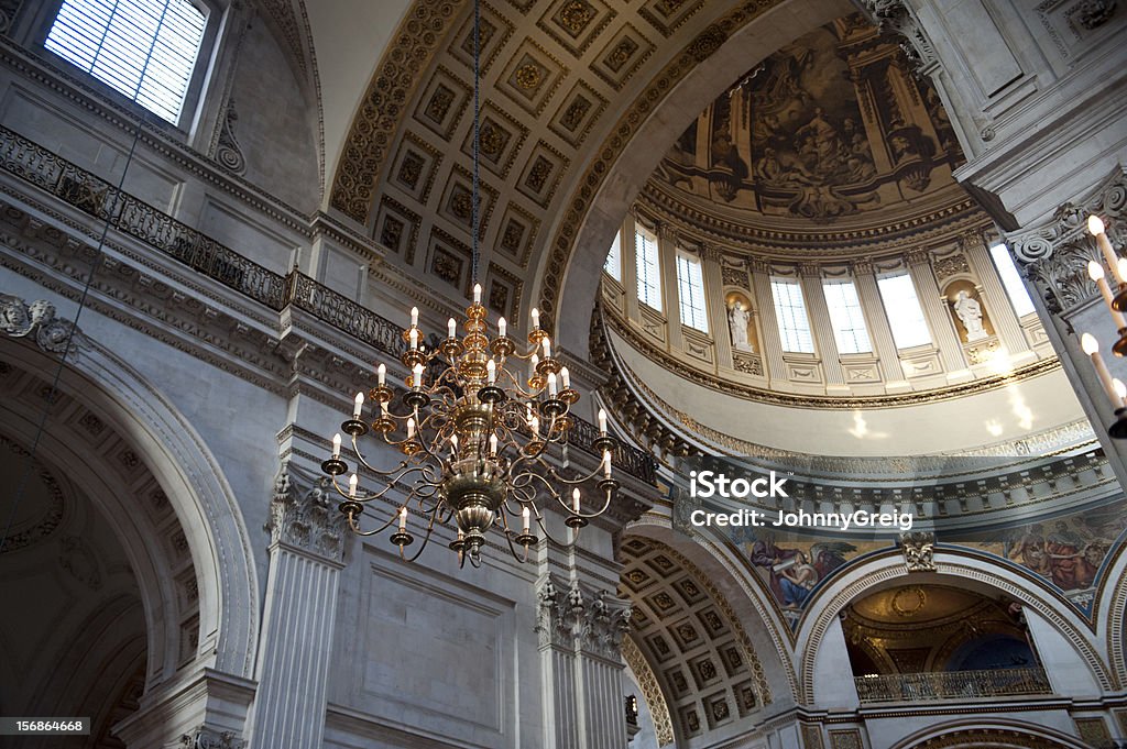 Interior of St Paul's Cathedral London Interior of St Paul's Cathedral London England. St. Paul's Cathedral - London Stock Photo