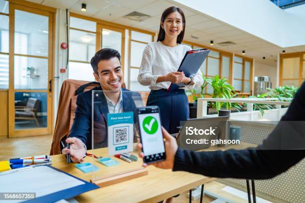 Conference Room Qr Code Sign Conference Registration Done Display Qr Code Conference Checkmark Stock ...