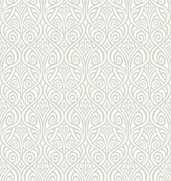 Seamless Ornamental Wallpaper Seamless Ornamental Wallpaper tillable stock illustrations