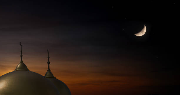 istock mosque dome mosque light of hope arabic islamic architecture and half moon and the sky has stars The mosque is an important place in Islam. 1568715204