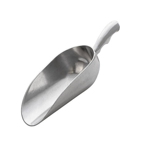 istock Stainless Metal Scoop Isolated with clipping path. 156873040